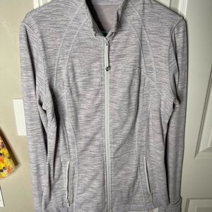 COPY - Lululemon Size 14 zip up jacke gray and white